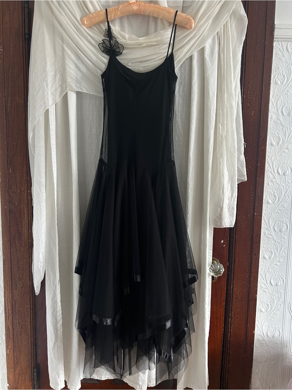 Vintage 90’s Tulle Asymmetrical Hem Dress - Picture 4 of 4